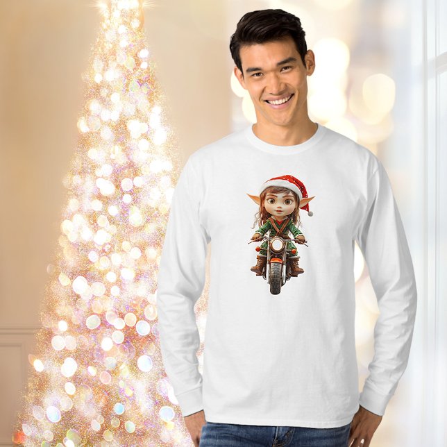 Motorcykel jul Elf Manar Anktee T Shirt (Skapare uppladdad)
