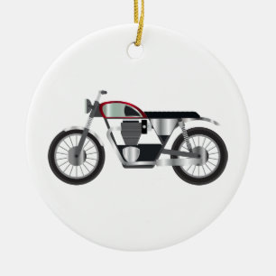 Motorcykel Julgransprydnad Keramik