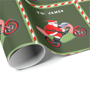 Motorcykel julklapp presentpapper