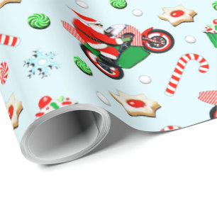 Motorcykel julklapp presentpapper