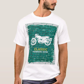 Motorcykel - klassiskt konstruktions-T-Shirt T Shirt