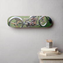 Motorcykel konst skateboard