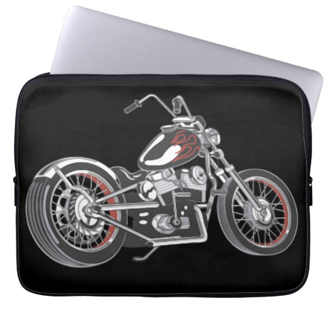 Motorcykel. Laptop Fodral (Framsidan)
