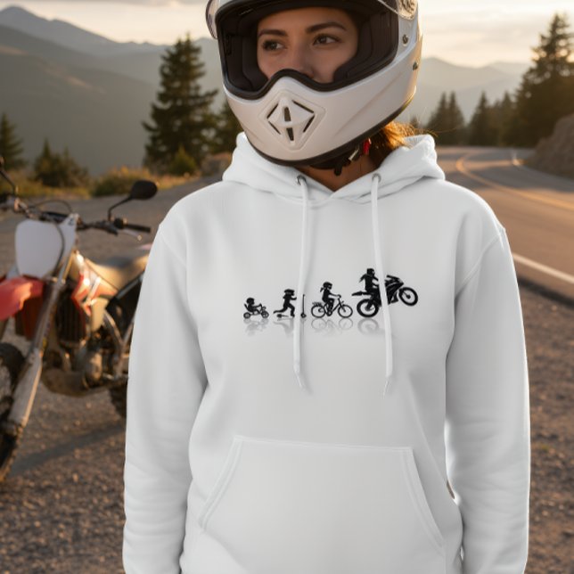 Motorcykel Liv Evolution Hoodie T Shirt (Skapare uppladdad)