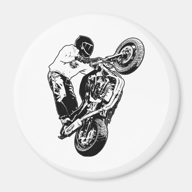 Motorcykel Magnet (Framsidan)