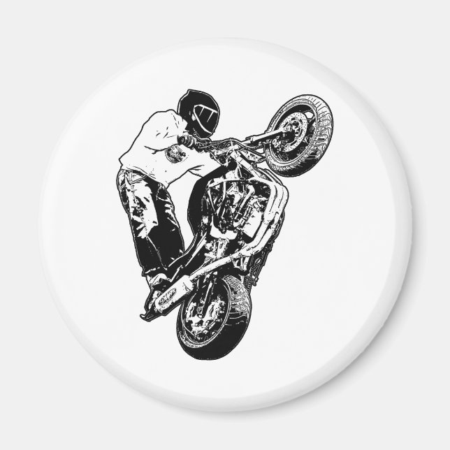 Motorcykel Magnet (Framsidan)