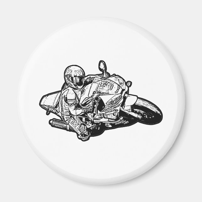 Motorcykel Magnet (Framsidan)
