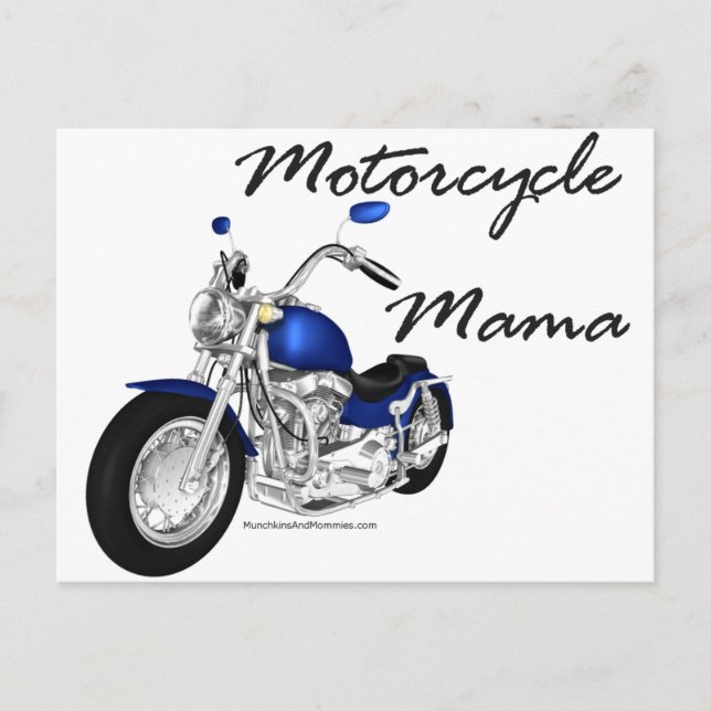 Motorcykel Mamma Vykort (Framsida)