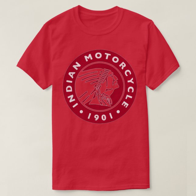 Motorcykel Manly Maroon T Shirt (Design framsida)