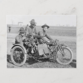 Motorcykel Maskin Gun Vykort