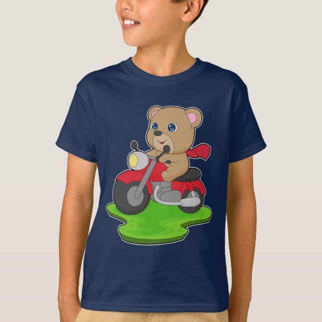 Motorcykel med ben t shirt (Framsida)