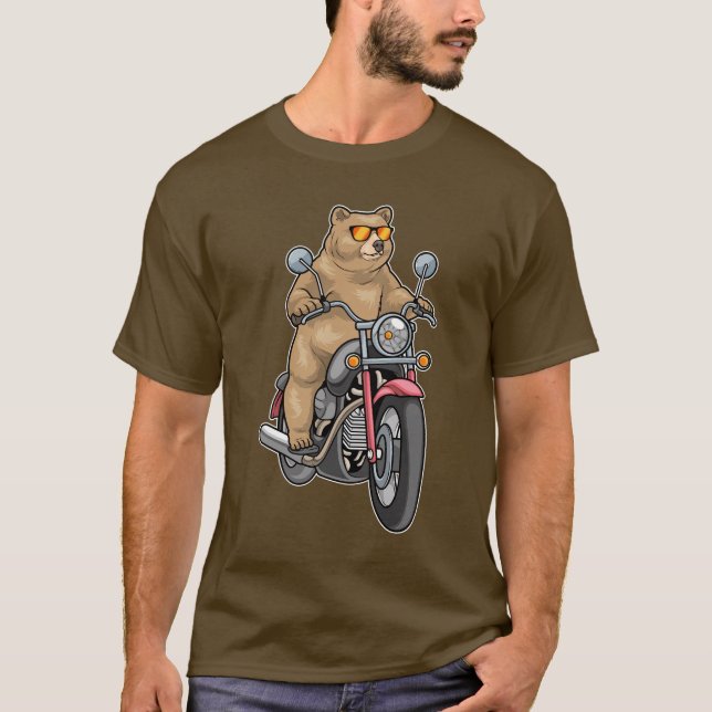 Motorcykel med ben t shirt (Framsida)