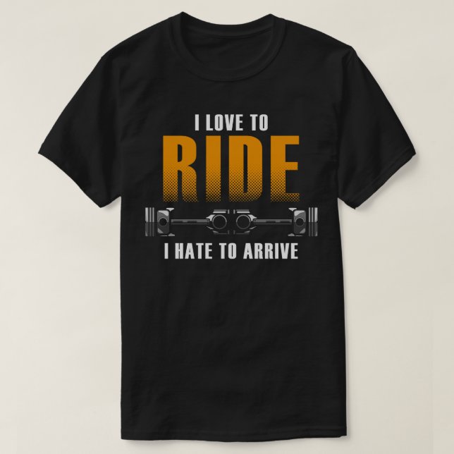 Motorcykel med flickvän t shirt (Design framsida)