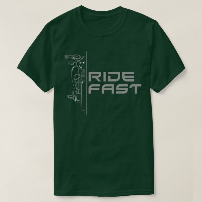 Motorcykel med snabbaste acceleration t shirt (Design framsida)