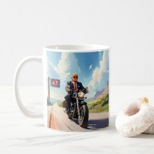 Motorcykel med spårvidd över 47 tecken Sydvästra U Kaffemugg