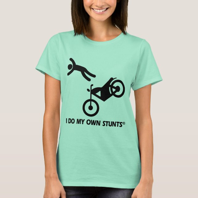 Motorcykel Mina egna stenar T-shirt (Framsida)