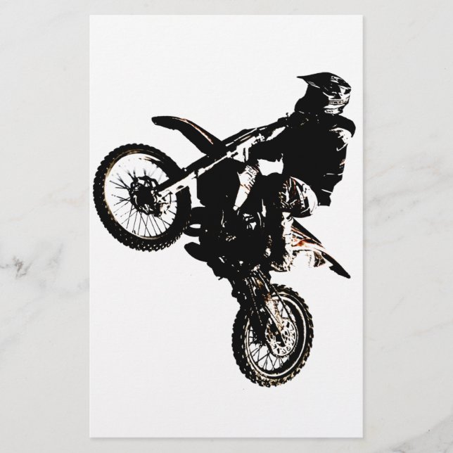 Motorcykel Motocross (Framsida)