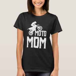 Motorcykel Motocross Dirt Bike Tävla Moto Mamma T Shirt