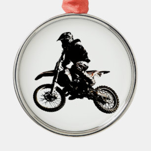 Motorcykel Motocross Julgransprydnad Metall