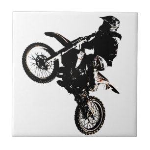 Motorcykel Motocross Kakelplatta