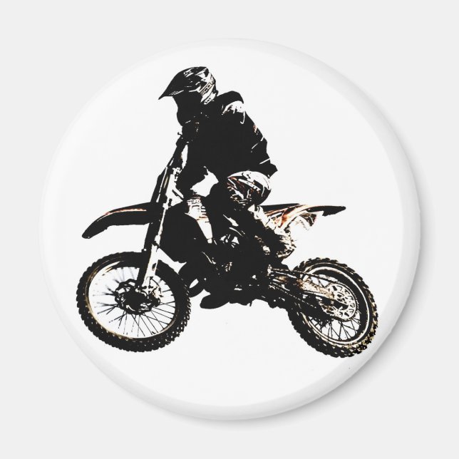 Motorcykel Motocross Magnet (Framsidan)