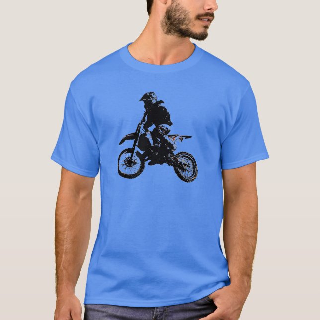 Motorcykel Motocross T Shirt (Framsida)