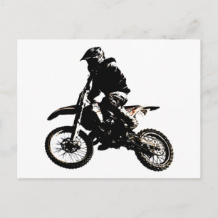 Motorcykel Motocross Vykort
