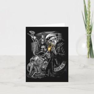 Motorcykel Motor Cykel Motorcykel Mekaniker Hallow Kort