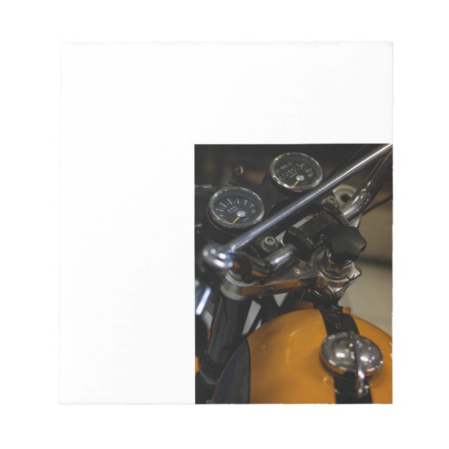 Motorcykel Motorcykel Åkare Förare Anteckningsblock (Framsida)