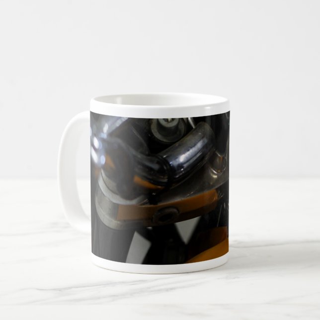 Motorcykel Motorcykel Åkare Förare Kaffemugg (Framsida vänster)
