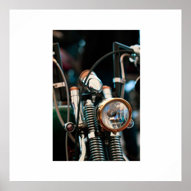 Motorcykel Motorcykel Biker Cykel Ryttare Affisch (Framsidan)