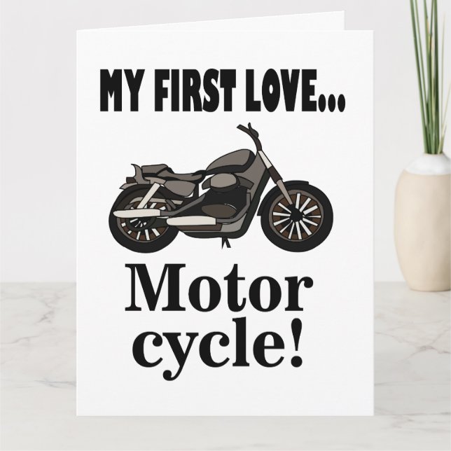 Motorcykel Motorcykel Födelsedag  Kort (Framsida)