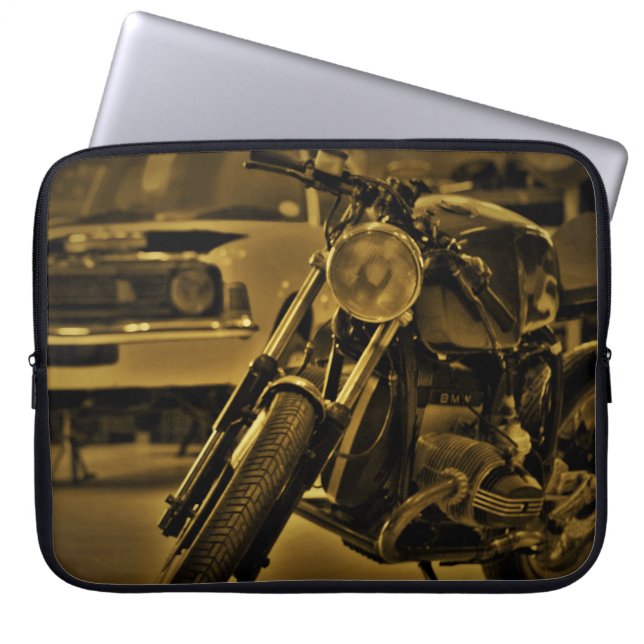 Motorcykel Motorcykel Förare Bärbar Dator Fodral (Framsidan)