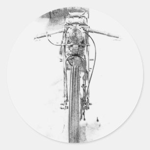 Motorcykel Motorcykel Skiss Klistermärke