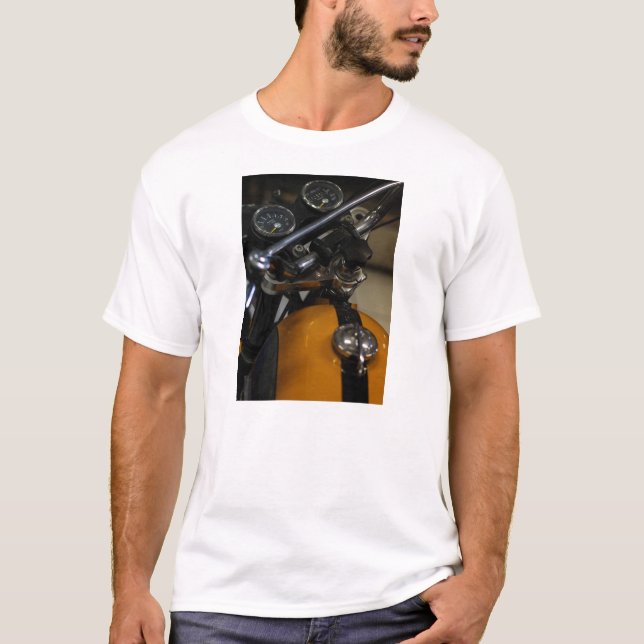 Motorcykel Motorcykelåkare T Shirt (Framsida)