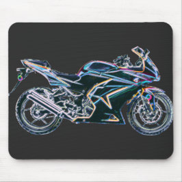 Motorcykel Mousepad för neonsportcykel Musmatta
