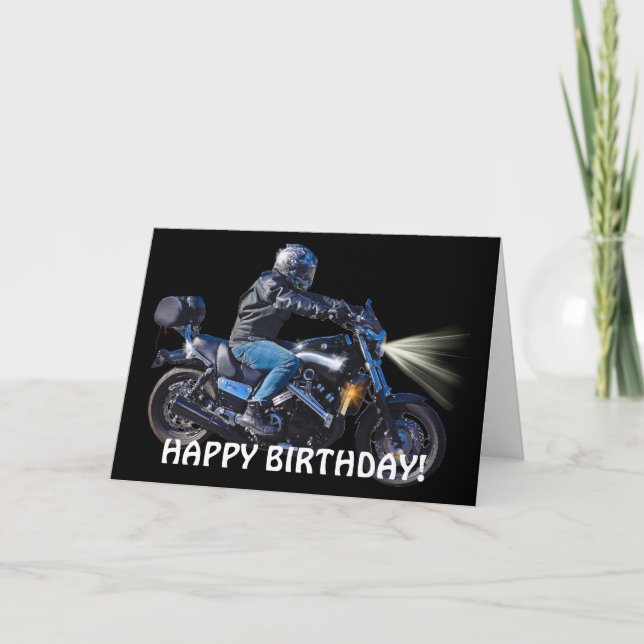 Motorcykel Nattkort - Biker Kort (Framsida)