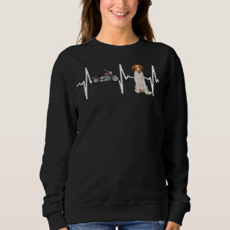 Motorcykel Nederlandse Kooikerhondje Heartslag Hun T Shirt