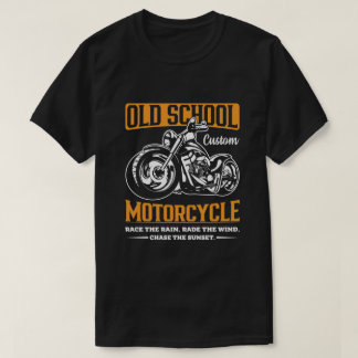 Motorcykel old school t shirt