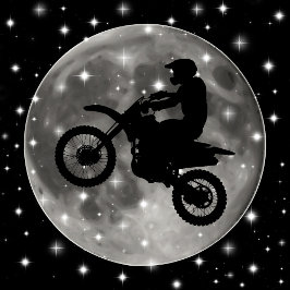 Motorcykel på motorvägen Måne Slips