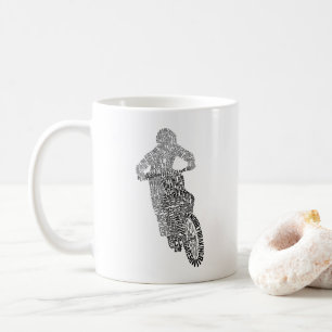 Motorcykel på väg, Ord Art Kaffemugg
