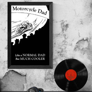 Motorcykel Pappa liknar normalt pappa, men mycket Poster