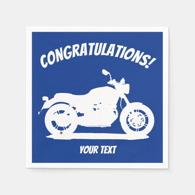 Motorcykel Pappersservett (Framsidan)