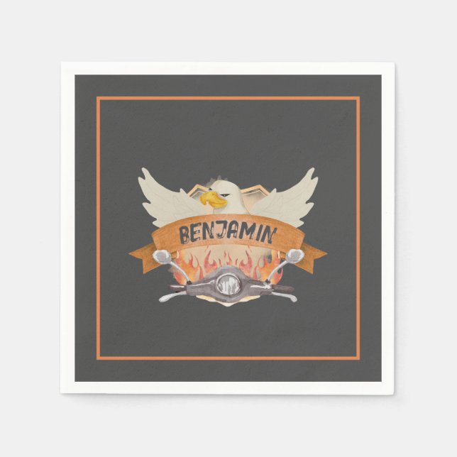 Motorcykel Pappersservett (Framsidan)