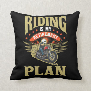 Motorcykel Pension Gift for Old Biker Far Kudde