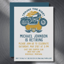 Motorcykel Pension Party Inbjudningar