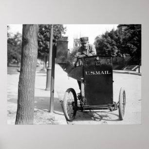 Motorcykel Postman: 1912 Poster