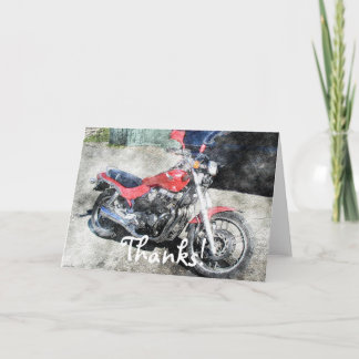 Motorcykel Power Biker Transport Gift Tack Kort