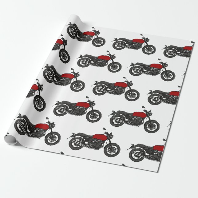Motorcykel Presentpapper (Utrullad)