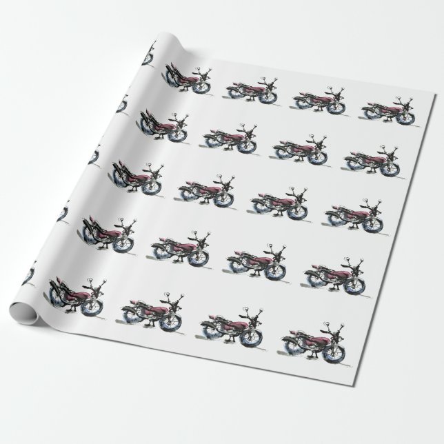 Motorcykel Presentpapper (Utrullad)